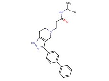 3-(3-biphenyl-4-yl-1,4,6,7-tetrahydro-5H-pyrazolo[4,3-c]pyridin-5-yl)-N-isopropylpropanamide