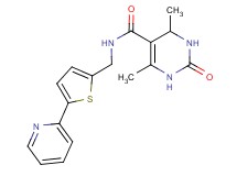 4,6-dimethyl-2-oxo-N-[(5-pyridin-2-yl-2-thienyl)methyl]-1,2,3,4-tetrahydropyrimidine-5-carboxamide
