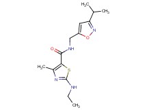 2-(ethylamino)-N-[(3-isopropylisoxazol-5-yl)methyl]-4-methyl-1,3-thiazole-5-carboxamide