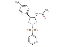 N-[(3S*,4R*)-4-(4-methylphenyl)-1-(3-pyridinylsulfonyl)-3-pyrrolidinyl]acetamide