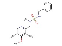 N'-benzyl-N-[(4-methoxy-3,5-dimethylpyridin-2-yl)methyl]-N-methylsulfamide