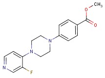 methyl 4-[4-(3-fluoro-4-pyridinyl)-1-piperazinyl]benzoate