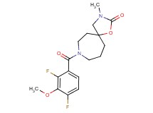 8-(2,4-difluoro-3-methoxybenzoyl)-3-methyl-1-oxa-3,8-diazaspiro[4.6]undecan-2-one