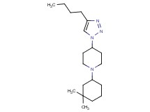 4-(4-butyl-1H-1,2,3-triazol-1-yl)-1-(3,3-dimethylcyclohexyl)piperidine