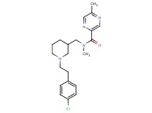 N-({1-[2-(4-chlorophenyl)ethyl]-3-piperidinyl}methyl)-N,5-dimethyl-2-pyrazinecarboxamide