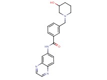 3-[(3-hydroxypiperidin-1-yl)methyl]-N-quinoxalin-6-ylbenzamide