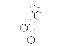 N-({2-[cyclohexyl(methyl)amino]pyridin-3-yl}methyl)-2,4-dioxo-1,2,3,4-tetrahydropyrimidine-5-carboxamide