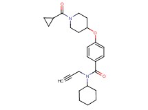 N-cyclohexyl-4-{[1-(cyclopropylcarbonyl)-4-piperidinyl]oxy}-N-2-propyn-1-ylbenzamide