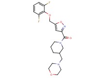 4-{[1-({5-[(2,6-difluorophenoxy)methyl]-3-isoxazolyl}carbonyl)-3-piperidinyl]methyl}morpholine