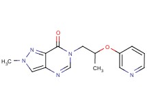 2-methyl-6-[2-(3-pyridinyloxy)propyl]-2,6-dihydro-7H-pyrazolo[4,3-d]pyrimidin-7-one