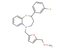 2-(3-fluorophenyl)-5-{[5-(methoxymethyl)-2-furyl]methyl}-2,3,4,5-tetrahydro-1,5-benzothiazepine