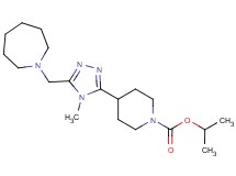 isopropyl 4-[5-(azepan-1-ylmethyl)-4-methyl-4H-1,2,4-triazol-3-yl]piperidine-1-carboxylate