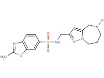 2-methyl-N-(5,6,7,8-tetrahydro-4H-pyrazolo[1,5-a][1,4]diazepin-2-ylmethyl)-1,3-benzothiazole-6-sulfonamide