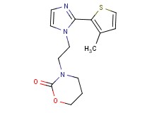 3-{2-[2-(3-methyl-2-thienyl)-1H-imidazol-1-yl]ethyl}-1,3-oxazinan-2-one