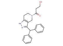 3-[3-(diphenylmethyl)-1,4,6,7-tetrahydro-5H-pyrazolo[4,3-c]pyridin-5-yl]-3-oxopropan-1-ol