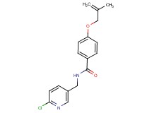 N-[(6-chloropyridin-3-yl)methyl]-4-[(2-methylprop-2-en-1-yl)oxy]benzamide