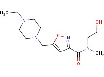 5-[(4-ethylpiperazin-1-yl)methyl]-N-(2-hydroxyethyl)-N-methylisoxazole-3-carboxamide