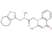N-methyl-2-(2-methyl-4-oxoquinolin-1(4H)-yl)-N-(4,5,6,7-tetrahydro-1,2-benzisoxazol-3-ylmethyl)acetamide