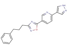 5-[3-(3-phenylpropyl)-1,2,4-oxadiazol-5-yl]-2-(1H-pyrazol-4-yl)pyridine