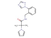 2-methyl-2-(1H-pyrrol-1-yl)-N-[2-(1H-1,2,4-triazol-1-yl)benzyl]propanamide