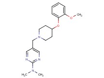 5-{[4-(2-methoxyphenoxy)-1-piperidinyl]methyl}-N,N-dimethyl-2-pyrimidinamine
