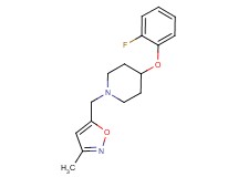 4-(2-fluorophenoxy)-1-[(3-methylisoxazol-5-yl)methyl]piperidine