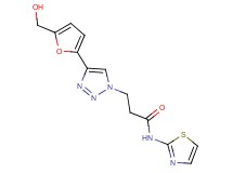 3-{4-[5-(hydroxymethyl)-2-furyl]-1H-1,2,3-triazol-1-yl}-N-1,3-thiazol-2-ylpropanamide
