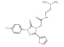 2-[1-(4-chlorophenyl)-3-(2-furyl)-5-oxo-1,5-dihydro-4H-1,2,4-triazol-4-yl]-N-[2-(dimethylamino)ethyl]acetamide