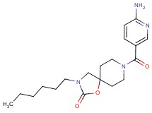 8-[(6-aminopyridin-3-yl)carbonyl]-3-hexyl-1-oxa-3,8-diazaspiro[4.5]decan-2-one