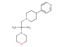 4-{1,1-dimethyl-2-[4-(4-pyridinyl)-1-piperidinyl]ethyl}morpholine