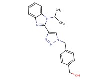 (4-{[4-(1-isopropyl-1H-benzimidazol-2-yl)-1H-1,2,3-triazol-1-yl]methyl}phenyl)methanol
