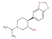 (3S*,4S*)-4-(1,3-benzodioxol-5-yl)-1-isopropylpiperidin-3-ol