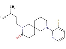 8-(3-fluoro-2-pyridinyl)-2-(3-methylbutyl)-2,8-diazaspiro[5.5]undecan-3-one