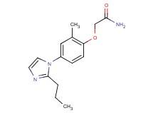 2-[2-methyl-4-(2-propyl-1H-imidazol-1-yl)phenoxy]acetamide