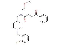 N-{[1-(2-fluorobenzyl)-4-piperidinyl]methyl}-N-(2-methoxyethyl)-4-oxo-4-phenylbutanamide