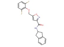 5-[(2,6-difluorophenoxy)methyl]-N-(2,3-dihydro-1H-inden-2-yl)-3-isoxazolecarboxamide