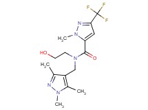 N-(2-hydroxyethyl)-1-methyl-3-(trifluoromethyl)-N-[(1,3,5-trimethyl-1H-pyrazol-4-yl)methyl]-1H-pyrazole-5-carboxamide