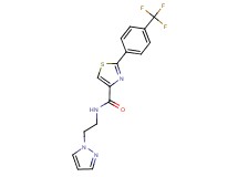 N-[2-(1H-pyrazol-1-yl)ethyl]-2-[4-(trifluoromethyl)phenyl]-1,3-thiazole-4-carboxamide