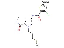(4R)-4-{[(3-chloro-2-thienyl)carbonyl]amino}-N-methyl-1-[3-(methylthio)propyl]-L-prolinamide