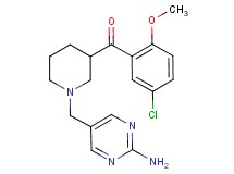 {1-[(2-amino-5-pyrimidinyl)methyl]-3-piperidinyl}(5-chloro-2-methoxyphenyl)methanone