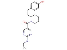 4-[2-(1-{[2-(ethylamino)pyrimidin-5-yl]carbonyl}piperidin-2-yl)ethyl]phenol