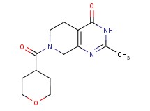 2-methyl-7-(tetrahydro-2H-pyran-4-ylcarbonyl)-5,6,7,8-tetrahydropyrido[3,4-d]pyrimidin-4(3H)-one