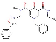 1-benzyl-N'-ethyl-N-methyl-4-oxo-N-[(5-phenyl-3-isoxazolyl)methyl]-1,4-dihydro-3,5-pyridinedicarboxamide