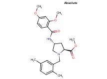 methyl (4R)-4-[(2,4-dimethoxybenzoyl)amino]-1-(2,5-dimethylbenzyl)-L-prolinate