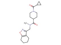 1-(cyclopropylcarbonyl)-N-methyl-N-(4,5,6,7-tetrahydro-1,2-benzisoxazol-3-ylmethyl)-4-piperidinecarboxamide