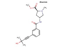 methyl (2S,4R)-4-{[3-(3-hydroxy-3-methylbut-1-yn-1-yl)benzoyl]amino}-1-methylpyrrolidine-2-carboxylate