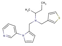 N-[(1-pyridin-3-yl-1H-pyrrol-2-yl)methyl]-N-(3-thienylmethyl)butan-2-amine