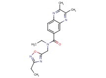 N-ethyl-N-[(3-ethyl-1,2,4-oxadiazol-5-yl)methyl]-2,3-dimethylquinoxaline-6-carboxamide
