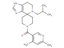 1'-[(4,6-dimethylpyridin-3-yl)carbonyl]-5-isobutyl-1,5,6,7-tetrahydrospiro[imidazo[4,5-c]pyridine-4,4'-piperidine]
