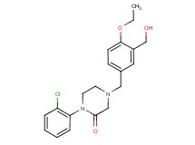 1-(2-chlorophenyl)-4-[4-ethoxy-3-(hydroxymethyl)benzyl]-2-piperazinone
